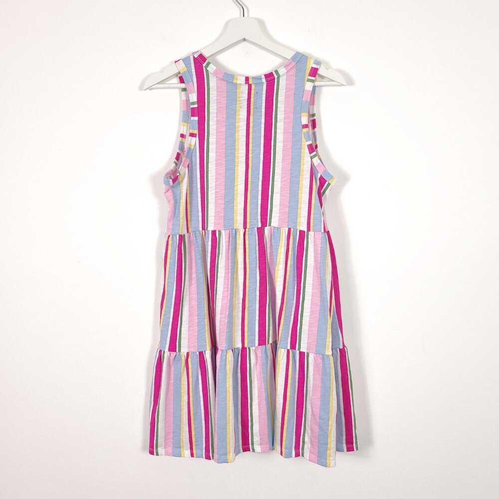 GAP Cotton Modal Striped Sleeveless Tiered Dress - Picture 8 of 10